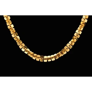 Anne Klein Vintage Necklace Bright Gold Tone Chunky Chain AKII Signed 1990s BinL - Picture 1 of 12