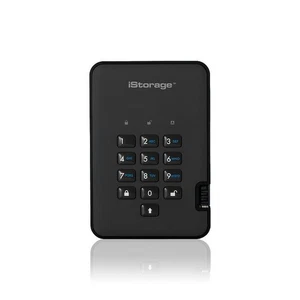 iStorage diskAshur 2 1TB USB 3.0 2.5" 5400 RPM Portable HDD (IS-DA2-256-1000-B) - Picture 1 of 6