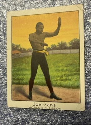 1910 T220 Champions Joe Gans Mecca Back Vintage Boxing Card - Image 1 of 4