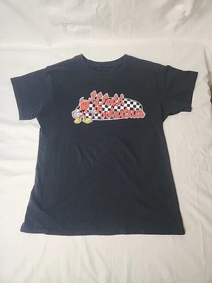 WORLD INDUSTRIES SKATEBOARD CHECKERED BLOCK LOGO BLACK LARGE T-SHIRT RARE - Image 1 of 4