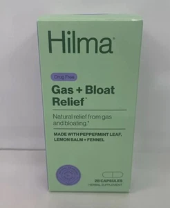 Hilma Natural Gas & Bloating Relief Lemon Balm Fennel & Peppermint Leaf Ex 07/26 - Picture 1 of 4