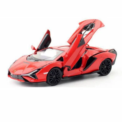 1:32 Lamborghini Sian FKP 37 Model Car Diecast Toy Cars Alloy Metal Vehicle Red - Image 1 of 4