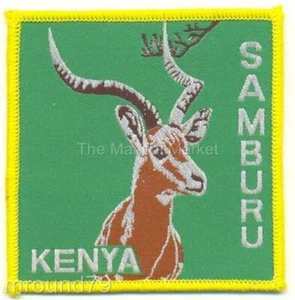 Samburu Gazelle Kenya Africa Badge Patch Embroidered - Made In Kenya - Picture 1 of 1