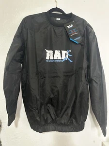 RAD The Ultimate Strength Black Winbreaker Pullover Mens Size XL Workout Sweat - Picture 1 of 9