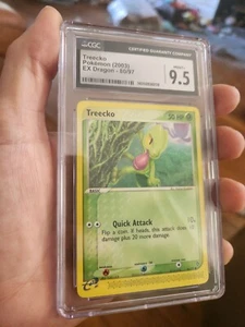 CGC 9.5 MINT+ 2003 Pokemon EX Dragon 80/97 Treecko Card - Picture 1 of 3