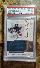 2016 National Treasures /49 Patch Auto Carson Wentz PSA 10 Gem Mint Rookie RC!