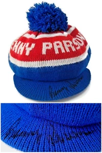 Signed Brim BENNY PARSONS Knit Beanie HAT 1970s Race Car CAP Nascar collectable - Picture 1 of 22