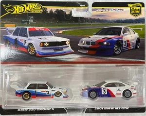 2025 Hot Wheels Premium Car Culture 2 Pack BMW 320 Group 5 & 2001 BMW M3 GTR - Picture 1 of 5