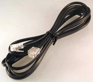 RJ11 Broadband Internet Router Cable ADSL RJ11 Plug to Plug 2.5 Metre OM1099A - Picture 1 of 5