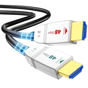 Feizlink 8K HDMI 2.1 Fibre Cable 10m 4K 120Hz 8K 60Hz 48Gbps Dynamic HDR10 - Picture 1 of 7