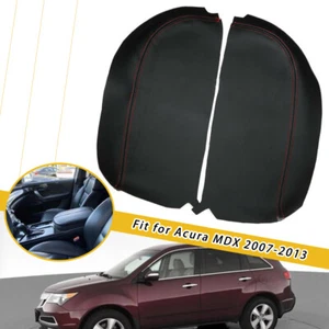 Cubierta de reposabrazos con tapa de consola central de cuero sintético negro para Acura MDX 2007-2013 - Imagen 1 de 1
