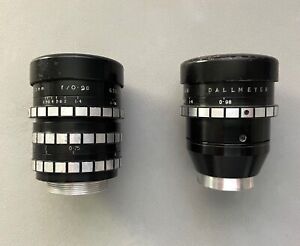 Dallmeyer Ultrac 1in (25mm) f0.98  c-mount ultra fast lens lot of 2 for parts