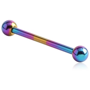 TITAN Barbell MULTI COLOUR Intimpiercing Brust 1,6MM Zunge Industrial Lippe Ohr - Bild 1 von 1