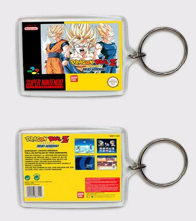 DRAGON BALL Z HYPER DIMENSION SUPER NINTENDO LLAVERO KEYRING