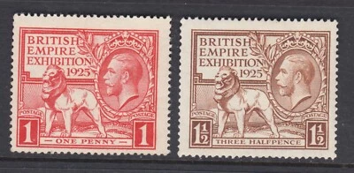 Great Britain Sc 203-204 MLH. 1925 British Empire Exhibition, cplt set, F-VF - Image 1 of 2