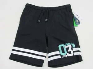 US Polo Assn. Boy's Size 2XL Black Logo Jogger Sweat Shorts - Picture 1 of 16