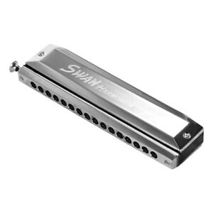 Swan SW-1664 16 Holes Chromatic Harmonica C  64 Tones Mouth Organ with P3D2