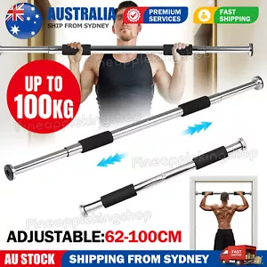 Chin Up Pull Up Bar Door Gym Doorway Exercise Workout Home Fitness Equipment AU - Picture 1 of 9