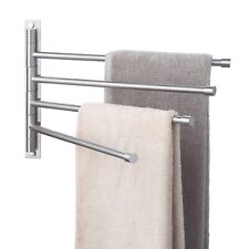 Swivel Towel Rack, Bathroom Swivel Towel Bar Swing Out Towel Holder 4-Arm Mul...