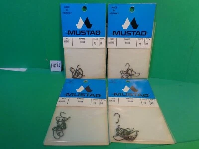 Mustad Bronze Beak Hooks Size 10 #92641, 4 Packs, 40 Total Hooks (New) - Image 1 of 4