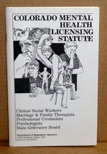 Colorado Psychische Gesundheit Lizenzierungsstatut 1989 - Bild 1 von 4
