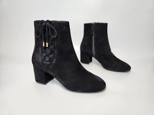 Cole Haan Leah Side Lace Up Suede Bootie N5754 Woman's Size 7.5 B Fall Boots - Picture 1 of 9
