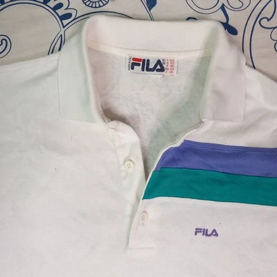 FILA POLO TENNIS VINTAGE ANNI 90S MADE IN ITALY SIZE 50 COTONE SPORTWEAR 🎾🎾🏸 - Imagen 1 de 4