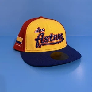 MLB Houston Astros LOS ASTROS Colombia New Era Cooperstown Col. Cap Hat Snapback - Picture 1 of 9