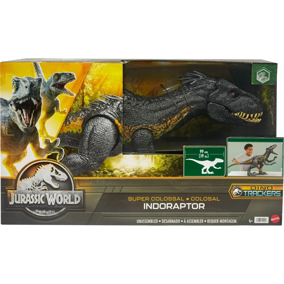 Jurassic World: Juguete de dinosaurio del reino caído, figura Indoraptor súper colosal Foto 1 de 4