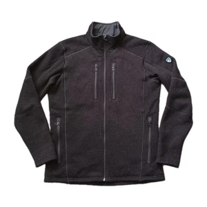 Kuhl Interceptr Jacket Mens Medium Black Full Zip Fleece Zip Pockets Hiking - Picture 1 of 16