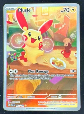 2023 Pokemon SV Paradox Rift - PAR EN #193/182 Plusle - Image 1 of 2