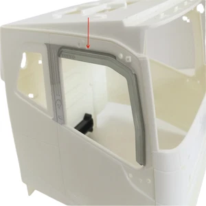 Acryl Fenster Abdeckung Sonnenblende Für Tamiya 1/14 RC Lkw Volvo F16 56360 - Bild 1 von 7
