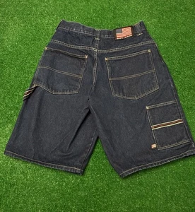 Vintage Y2K Beverly Hills Polo Baggy Hip Hop Skater Jeans Shorts Size 32 Jorts - Picture 1 of 4