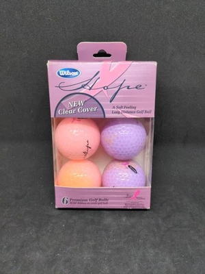 Wilson Hope PELOTAS DE GOLF NUEVO Cubierta Transparente Foto 1 de 2