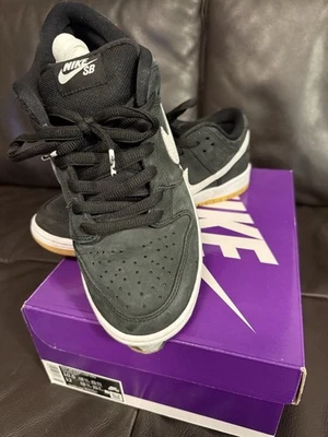 Nike Dunk низкий SB черный резинки размер 10,5 М подержанные W коробка - Изображение 1 из 4