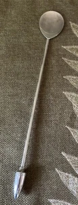 Vintage Cocktail Bar Spoon Muddler Stirrer Silverplate Italy 10.25” - Picture 1 of 4
