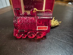 Waterford Marquis Crystal 2011 campana anual tren rojo adorno #154424 en caja - Imagen 1 de 3