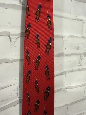 RARO Polo Ralph Lauren Vintage Grande Caballo Estampado Corbata Oso Esquí  Foto 1 de 4