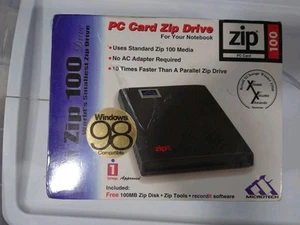 Microtech Mii Zip 100 PC Card PCMCIA Zip Drive for Notebook Laptop - Afbeelding 1 van 6