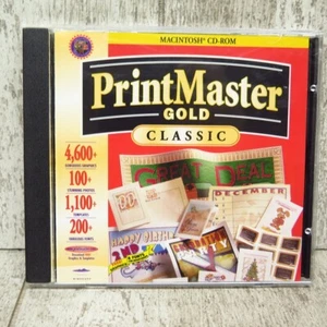 Vintage 1997 Mindscape Printmaster Gold Classic Softare CD ROM for Macintosh - Picture 1 of 5