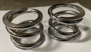 2 Works Performance Shock Compression Springs 1.9" Long 900Lbs .310 Wire Chrome - Bild 1 von 2