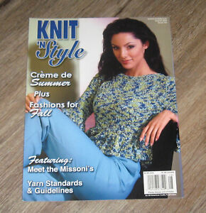 Knit 'N Style #132 magazine August 2004 patterns Tender Leaf COAT Barghest TOPS