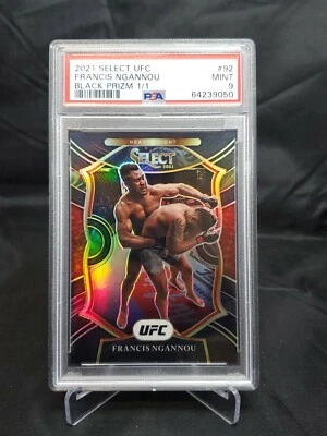 2021 Select UFC Francis Ngannou Black Prizm 1/1 - Image 1 of 2