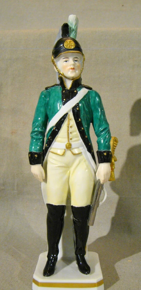 Sitzendorf Military Figurine of "Dragon 1775/83" c. 1954+ 8 3/4"h - Image 1 of 1