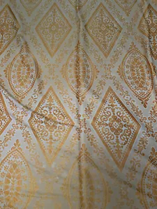 Vintage Retro 70’s Fringed Brocade Saraband Single Bedspread Orange Reversable - Picture 1 of 12