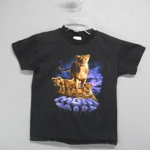 VTG 90s Men’s MGM Grand Studios Shirt Youth Black Medium Animal Lions 1993 USA - Picture 1 of 11