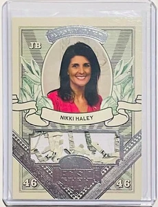 NIKKI HALEY 2020 DECISION MONEY RELIC CARD FORMER GOVERNOR SOUTH CAROLINA - Picture 1 of 2