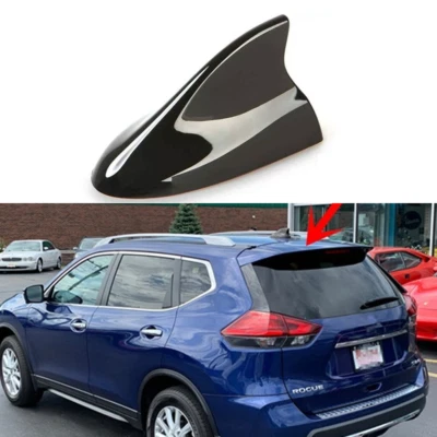 For Nissan Rogue Shark Antenna Fin Roof Aerial Base Radio AM/ FM Signal Cap Foto 1 de 4