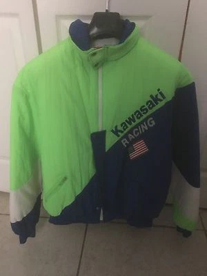 VINTAGE "KAWASAKY RACING TEAM" JACKET  GRENN TEAM — 第 1/3 张图片