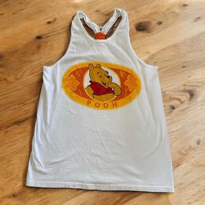 Vintage 90's Racerback Winnie the Pooh Swim Coverup Tanktop One Size OS - Imagem 1 de 4